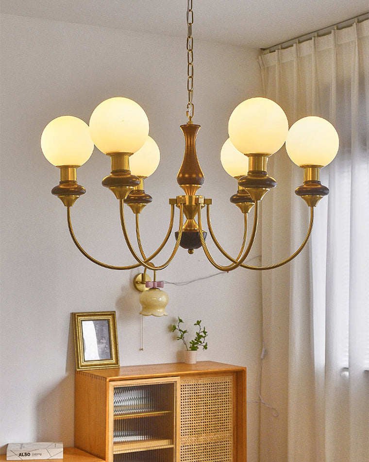 WOMO Mid Century Kronleuchter Glaskugeln-WM2378