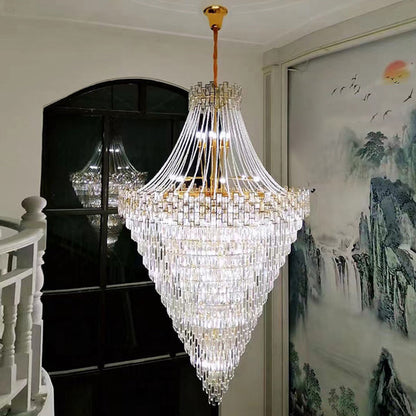 WOMO Massive Tiered Crystal Chandelier-WM2380