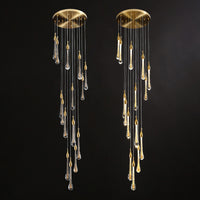 WOMO Lustre en cristal goutte de pluie WM2124