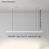 WOMO Elongated LED Chandelier Dining Table Simple-WM2011