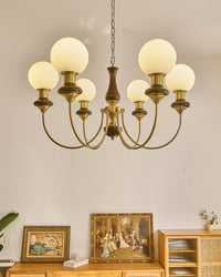WOMO Mid Century Kronleuchter Glaskugeln-WM2378