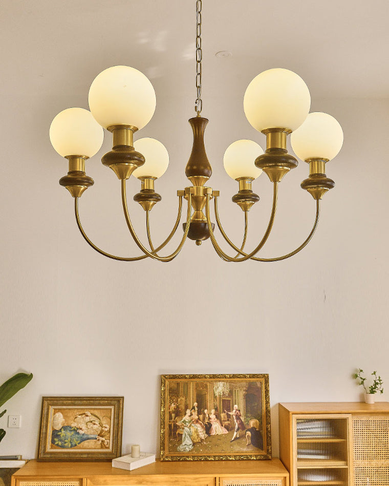 WOMO Mid Century Kronleuchter Glaskugeln-WM2378
