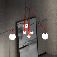 WOMO Lustre Mid-Century avec boules de verre pour salon-WM2522
