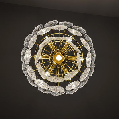 WOMO Tiered Textured Glass Chandelier-WM2208