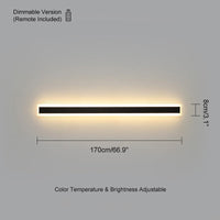 WOMO Linear Outdoor Wall Light-WM9001