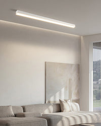 WOMO Lineare LED Deckenleuchte Flur Lang Schmal Metall-WM1003