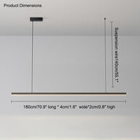 WOMO Elongated LED Chandelier Dining Table Simple-WM2011