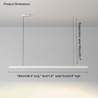 WOMO Elongated LED Chandelier Dining Table Simple-WM2011