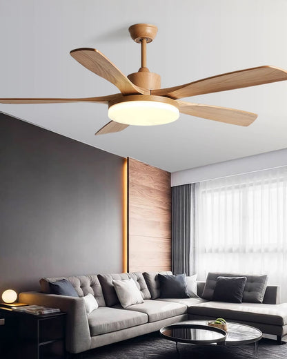 WOMO Modern Wood Ceiling Fan Lamp - WM5209