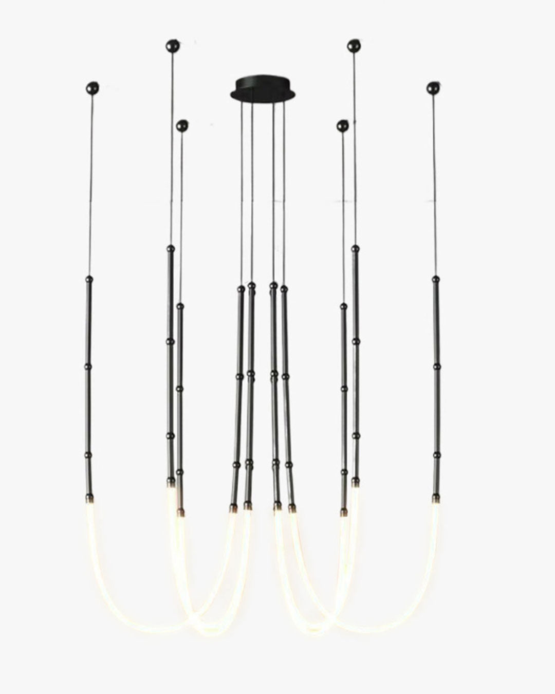 WOMO Bambus-Seil LED Kronleuchter-WM2752