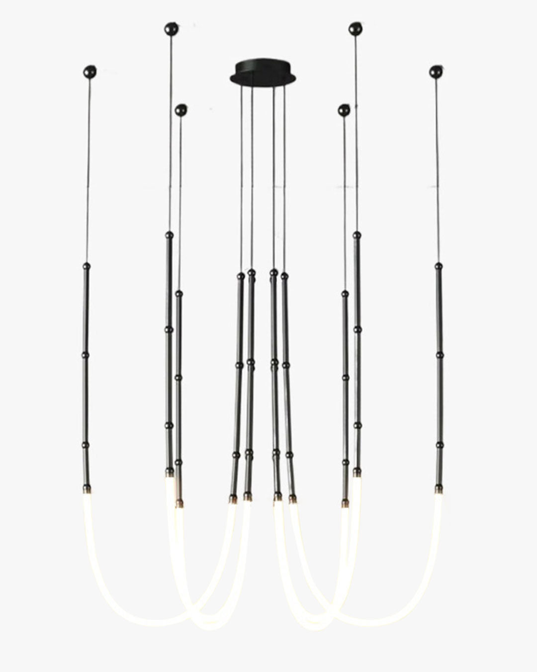 WOMO Bambus-Seil LED Kronleuchter-WM2752