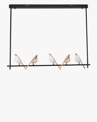 WOMO Gold Vogel Linearkronleuchter – WM2512b
