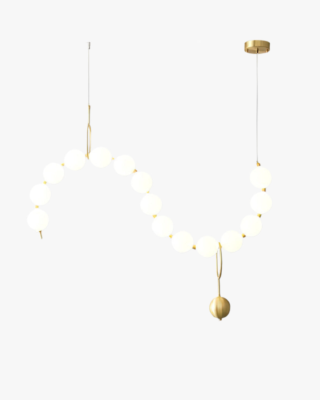 WOMO Lustre français élégant en perles pour table à manger-WM2102c