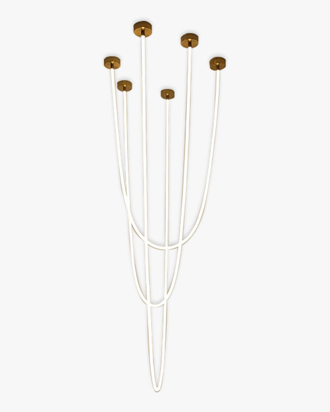 Lustre LED simple WOMO pour plafonds hauts - WM2312