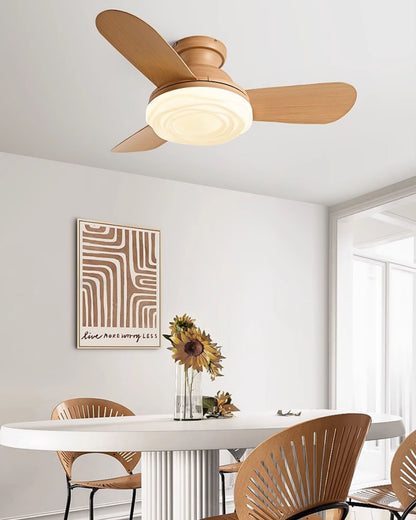 WOMO Modern Low Profile Ceiling Fan Lamp-WM5221