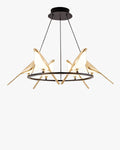 WOMO Gold Bird Kronleuchter Wohnzimmer-WM2512d