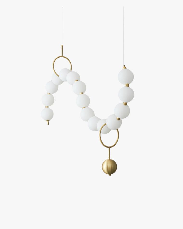 WOMO Lustre français élégant en perles pour table à manger-WM2102c