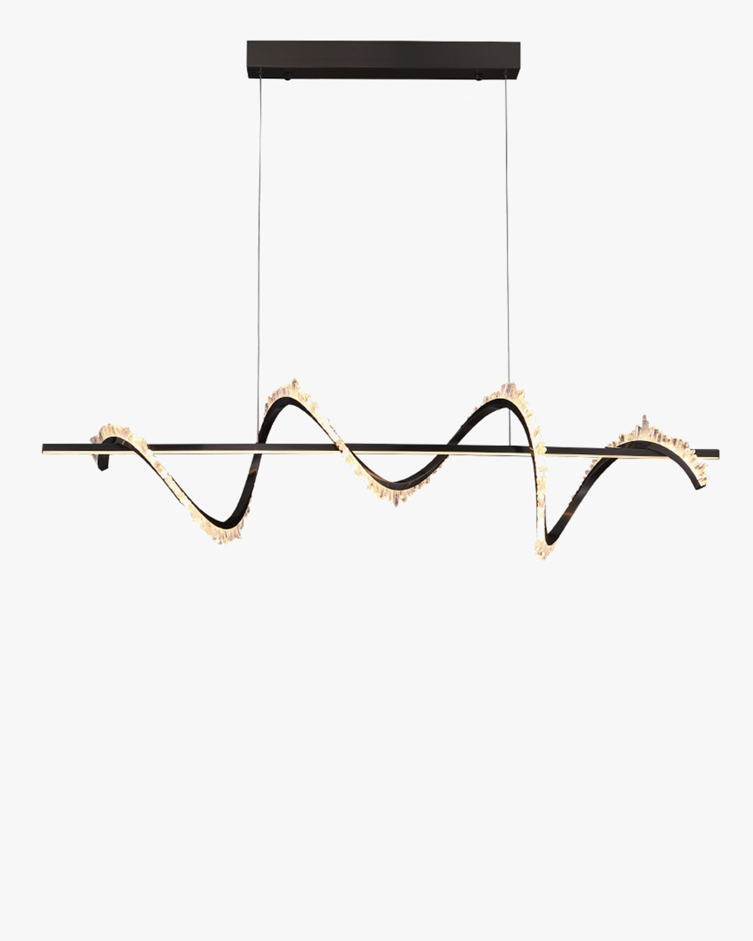 WOMO Swirl Kristall Linearkronleuchter – WM2713