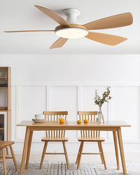 WOMO Plafonnier ventilateur à profil bas moderne - WM5190