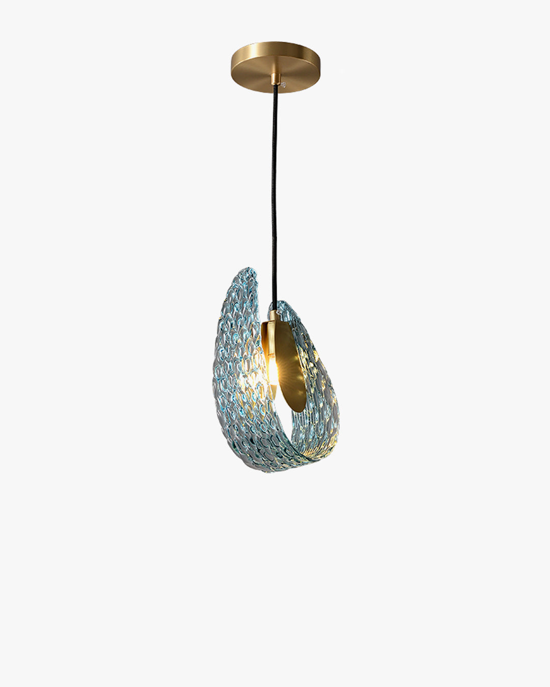 WOMO Elegante Cluster Pendelleuchte Blau Glas Treppenhaus-WM2213a
