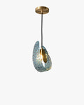 WOMO Elegante Cluster Pendelleuchte Blau Glas Treppenhaus-WM2213a