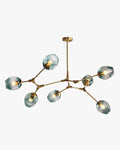WOMO Mid Century Kronleuchter Bunt Glas-WM2655
