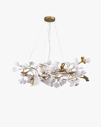 Lustre WOMO Design Blanc Doré en Porcelaine-WM2411