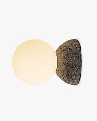 WOMO Wall Light with White and Black Glass Sphere - WM6103