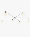 WOMO Milchglas Globe Deckenleuchte-WM1029