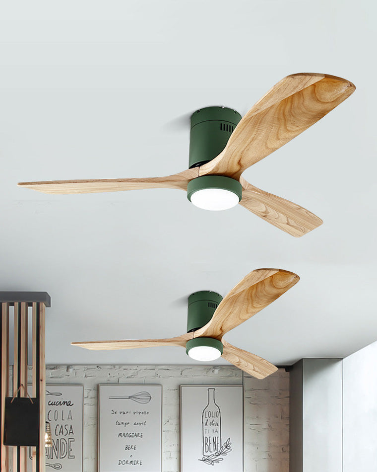 WOMO Mid-Century Modern Hugger Deckenventilatorlampe-WM5067