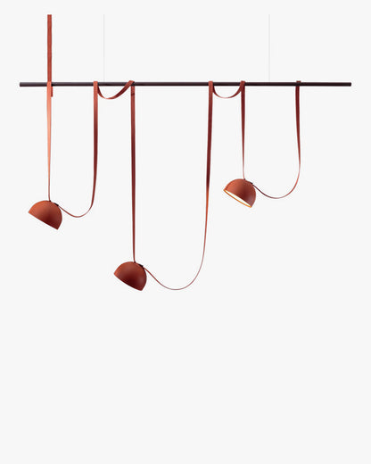 WOMO Dome Leather Linear Chandelier-WM2319