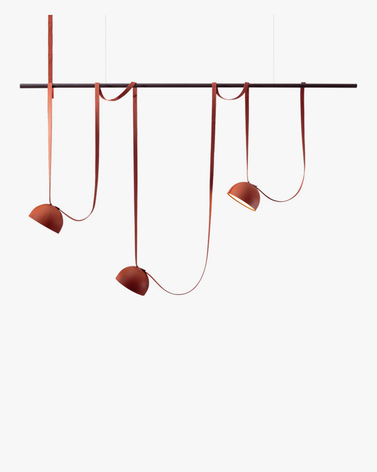 WOMO Dome Leather Linear Chandelier-WM2319