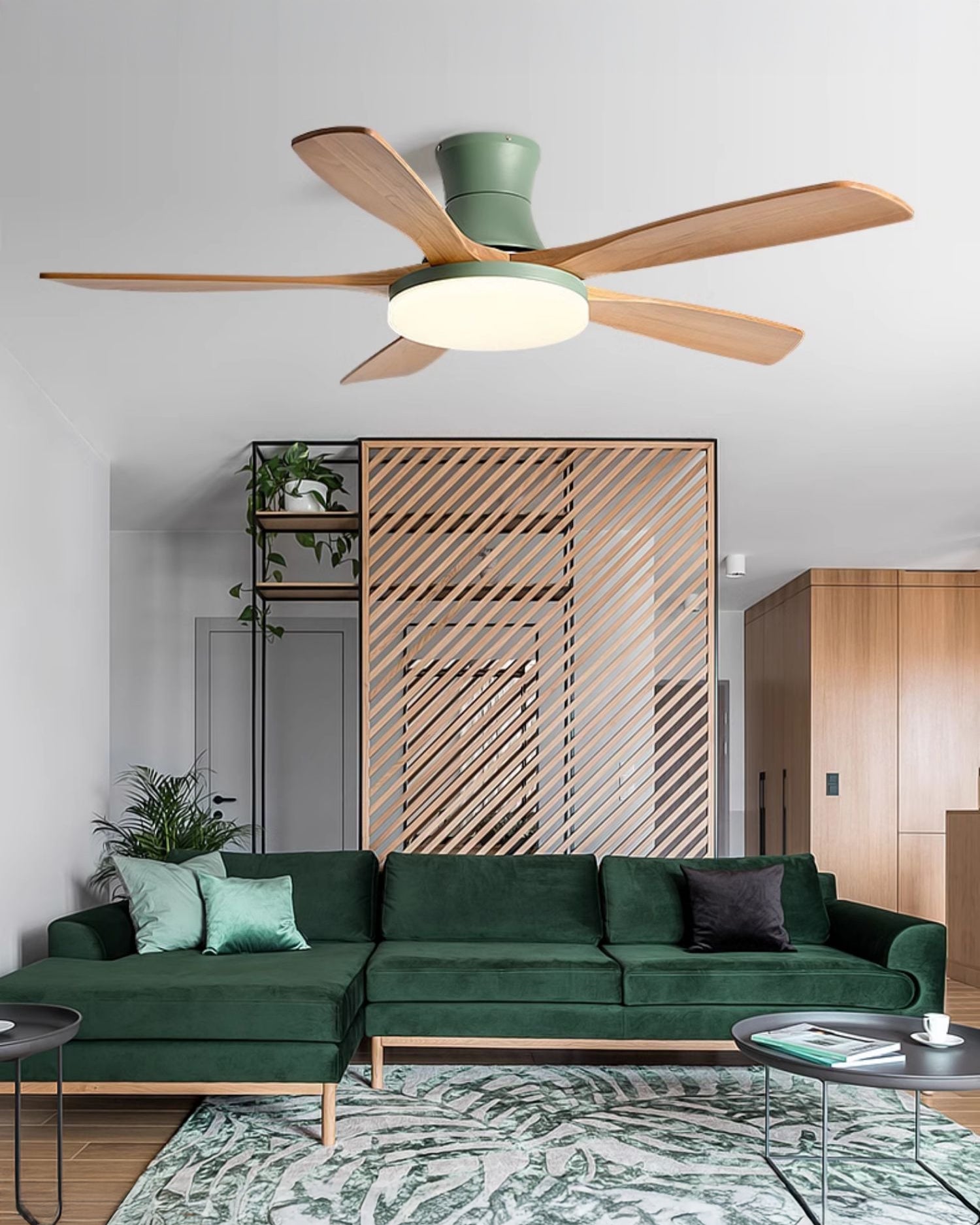 WOMO Modern Low Profile Deckenventilator Lampe - WM5198