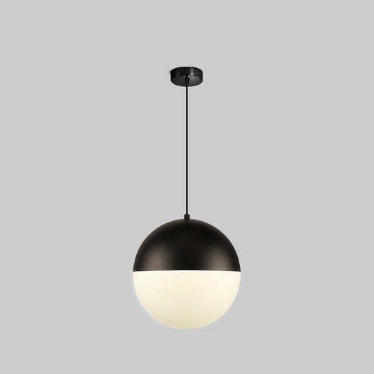 WOMO Prismatic/Milk Glass Globe Pendant Light-WM2065