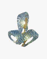 WOMO Paon Lampe Murale en Verre Artistique-WM6095