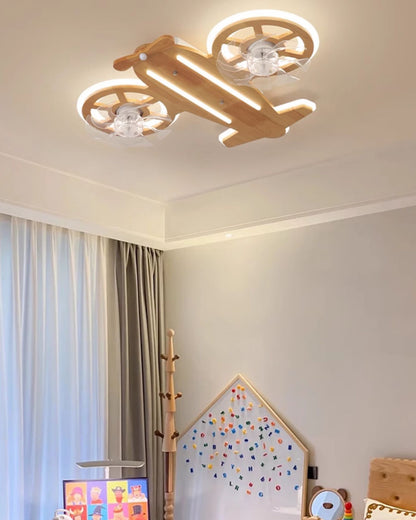 WOMO Propeller Low Profile Ceiling Fan Lamp - WM5275