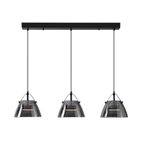 Suspension 3 lampes en verre fumé WOMO - WM2238