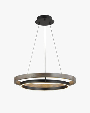 WOMO LED Kronleuchter Ring Esstisch Holz Landhaus Modern-WM2492