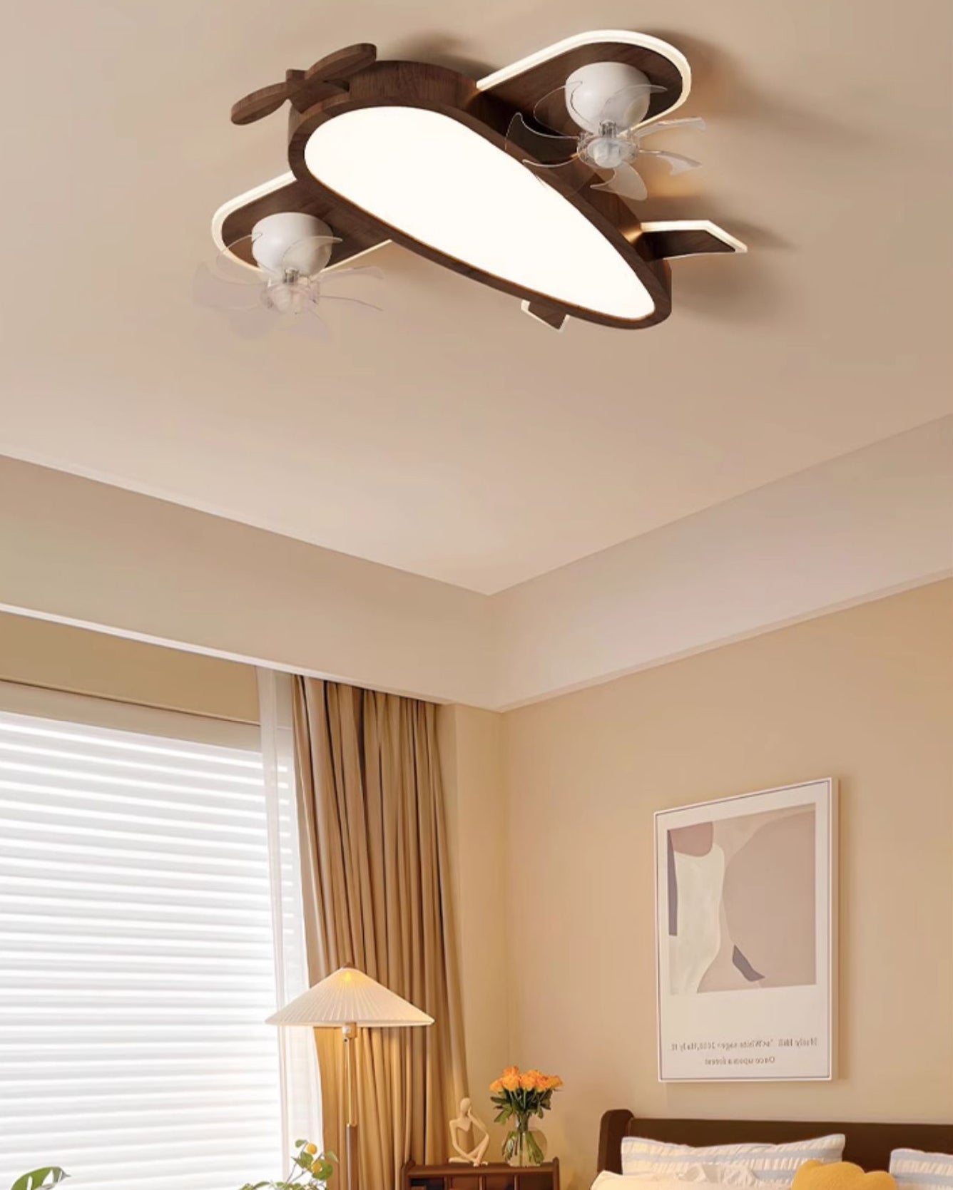 WOMO Propeller Low Profile Ceiling Fan Lamp - WM5274