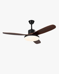 WOMO Ceiling Fan Light with 3 Wooden Blades - WM5090