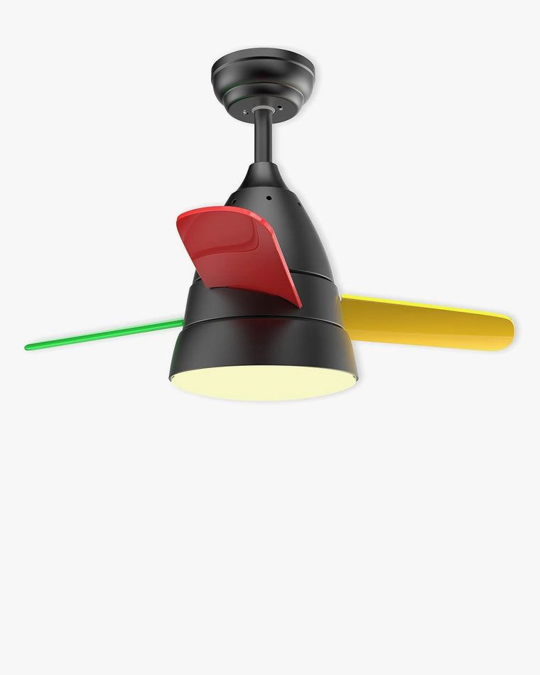 WOMO 3-Blatt-Deckenventilator mit konischer Form und Lampe - WM5099