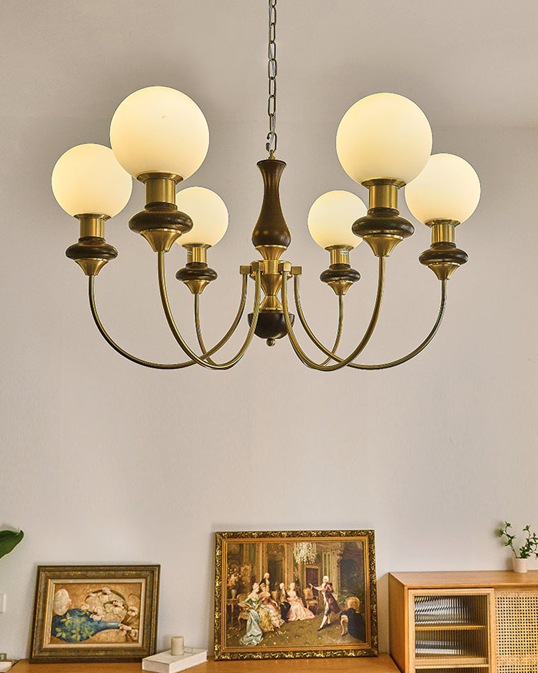 WOMO Mid Century Kronleuchter Glaskugeln-WM2378
