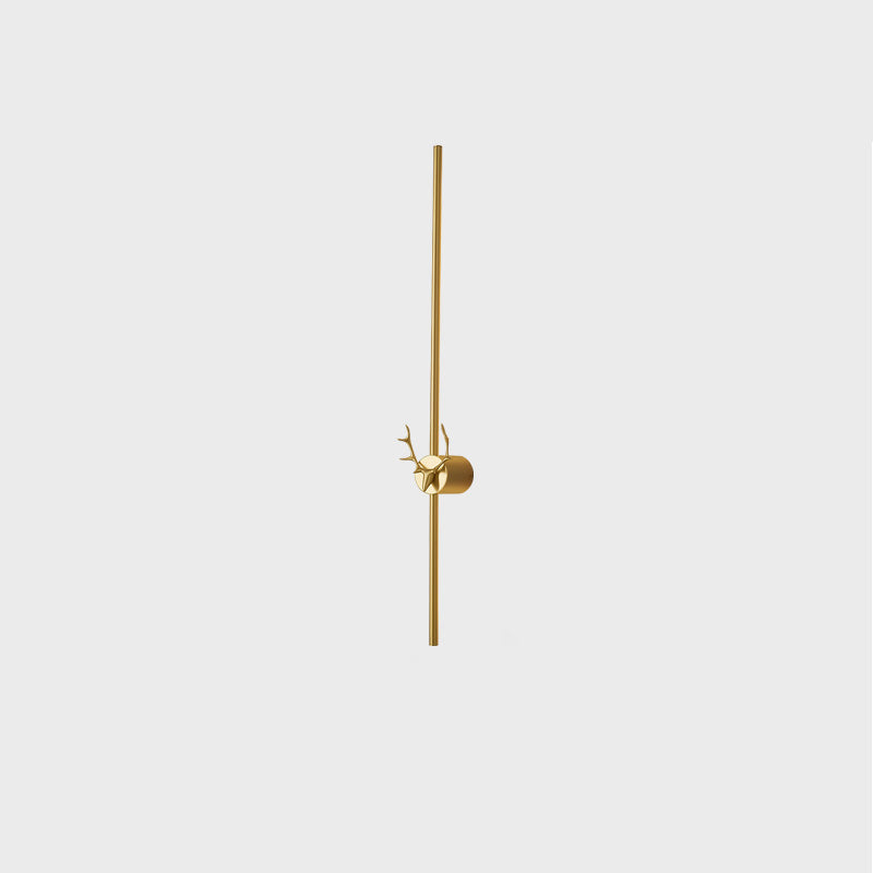 WOMO Lange Wandleuchte mit Geweih -WM6019