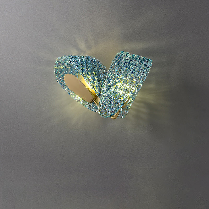 WOMO Peacock Kunstglas Wandlampe-WM6095
