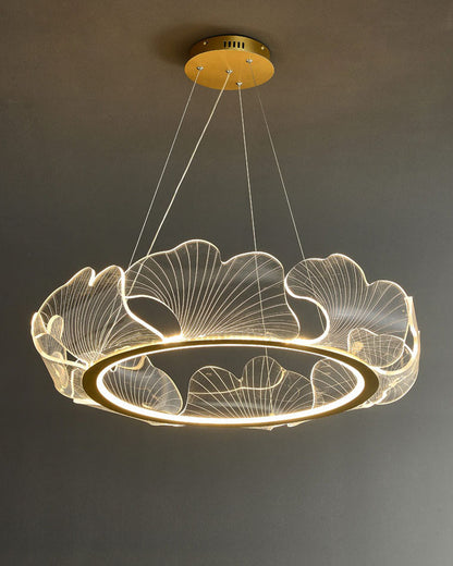 WOMO  Acrylic Ginkgo Leaf Chandelier-WM2000