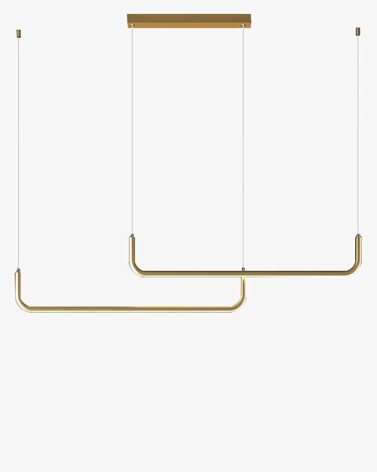 WOMO Suspension longue en métal pour table à manger, style minimaliste - WM2001