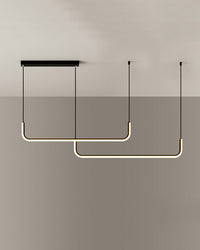 WOMO Suspension longue en métal pour table à manger, style minimaliste - WM2001