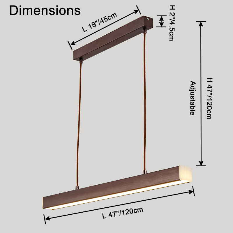 WOMO Minimalist Linear Kitchen Pendant Light-WM2002