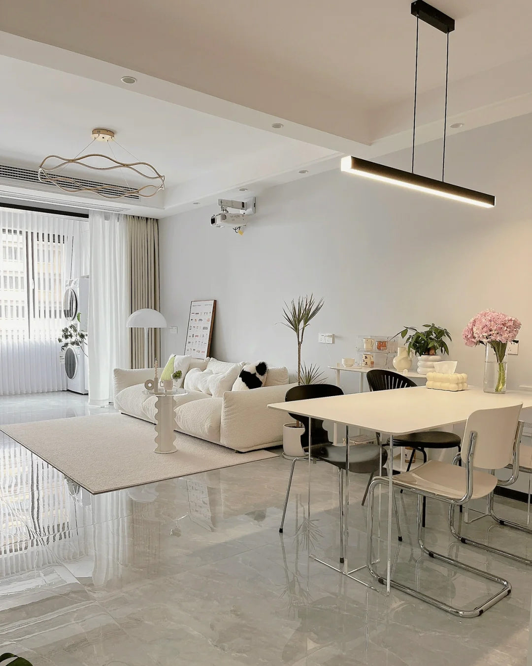 WOMO Minimalist Linear Kitchen Pendant Light-WM2002