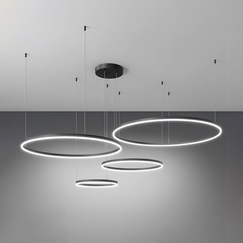 WOMO Wohnzimmer Pendelleuchte Kronleuchter Ring mit Fernbedienung-WM2003